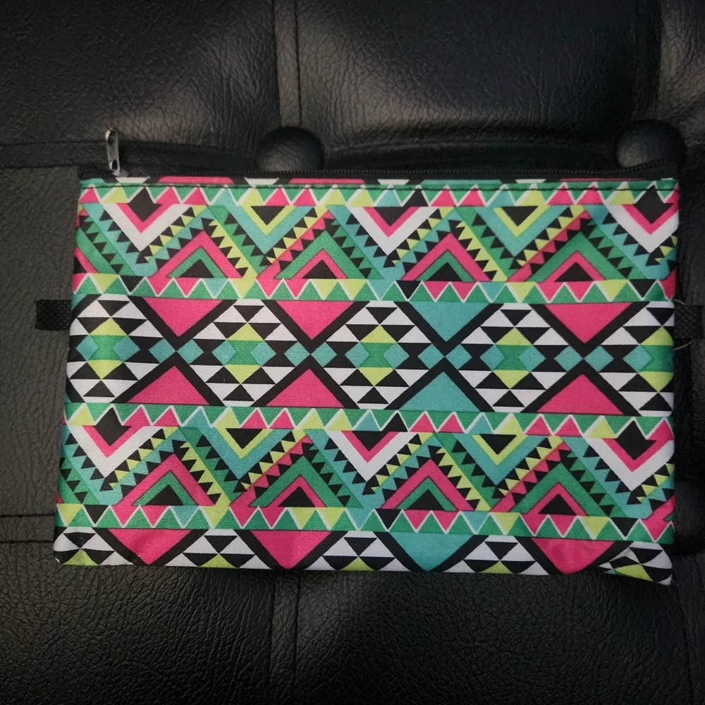 Colorful Geometric Pattern Pouch